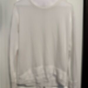Simply Vera Vera Wang Soft White Crew Neck Sweater